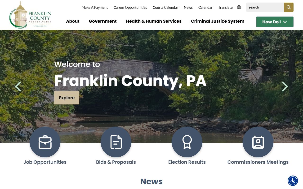 Franklin County Pennsylvania government offices and records for bankruptcy filers