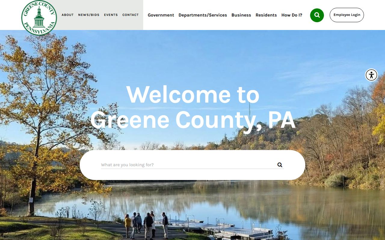 Greene County Pennsylvania government website for court and property records